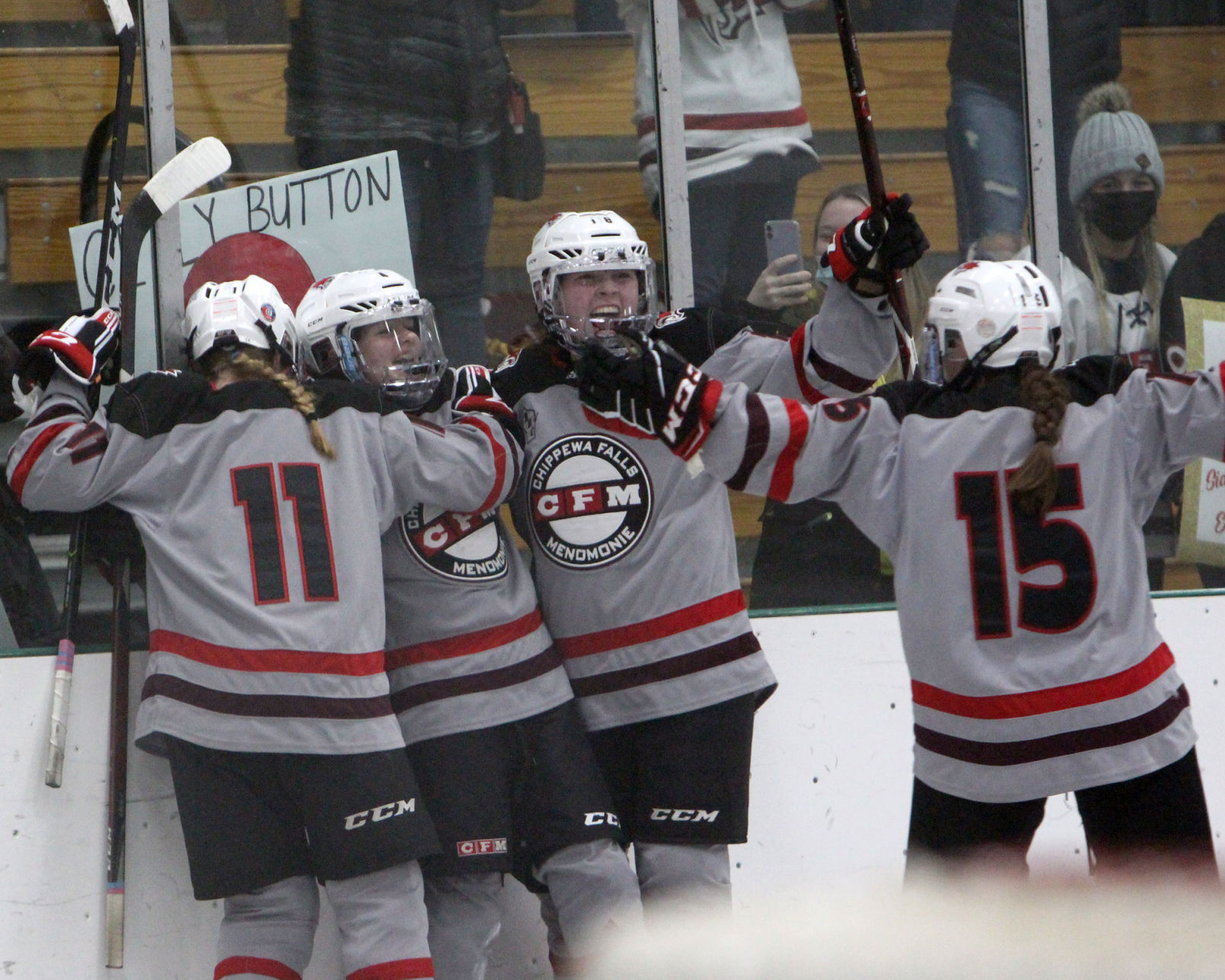 Prep girls hockey state semifinals: Chippewa Falls/Menomonie at Central Wisconsin 2-17-21